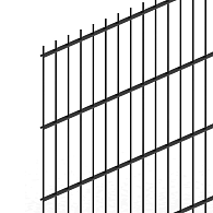 Hillfence Metalen Scherm, Dubbele Staafmat, 200 x 183 cm, Zwart. [W08331] Wv
